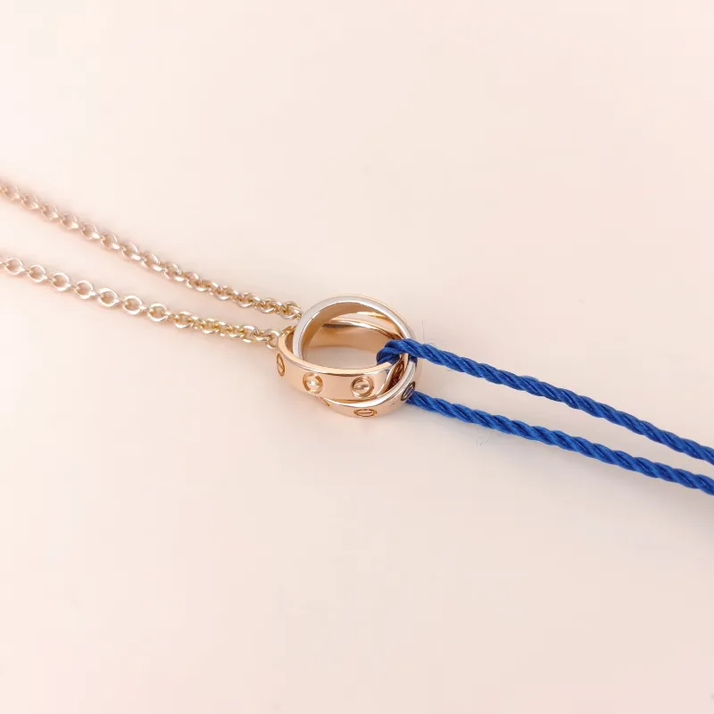 CARTIER Necklace Love Collection Pendant Rose Gold 18KR ose Gold One Size 43cm — cover view 4 of 9