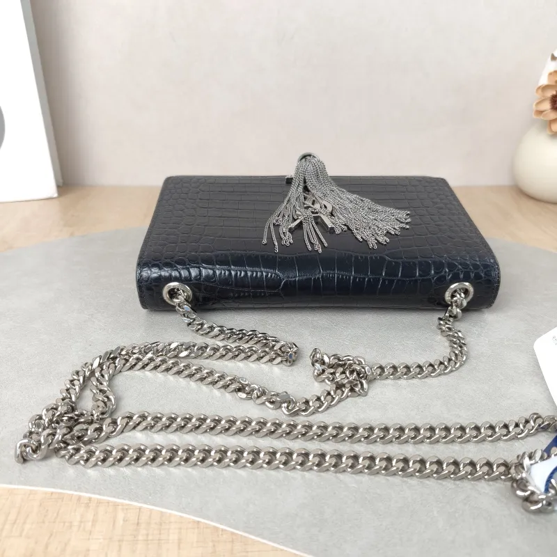 SAINT LAURENT Crossbody Bag KATE Edition Black Calfskin Small20 × 5 × 12.5 cm Conditioned — detail view 5 of 11