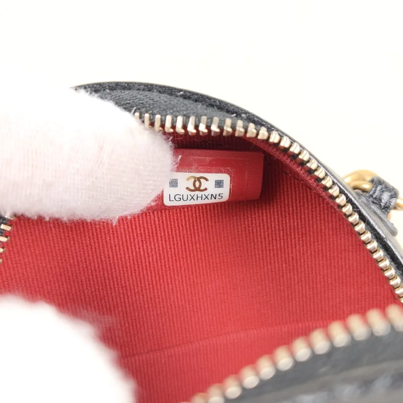 Chanel Crossbody Bag 19bag Black Lambskin Mini 12 × 4.5 × 12 cm — detail view 12 of 13