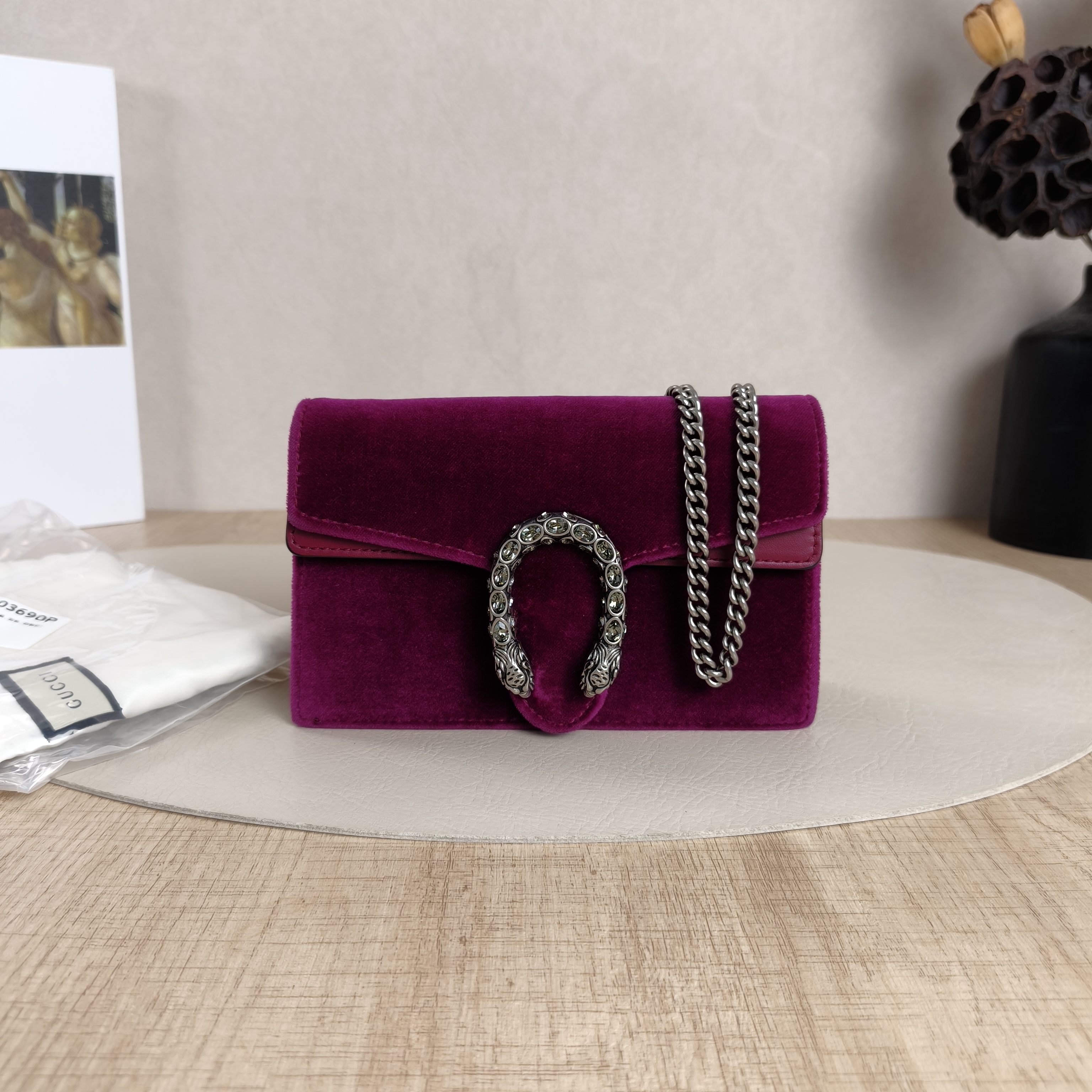 GUCCI Crossbody Bag Dionysus Velvet · Calfskinmini16.5 × 4.5 × 10 cm — cover view 5 of 10