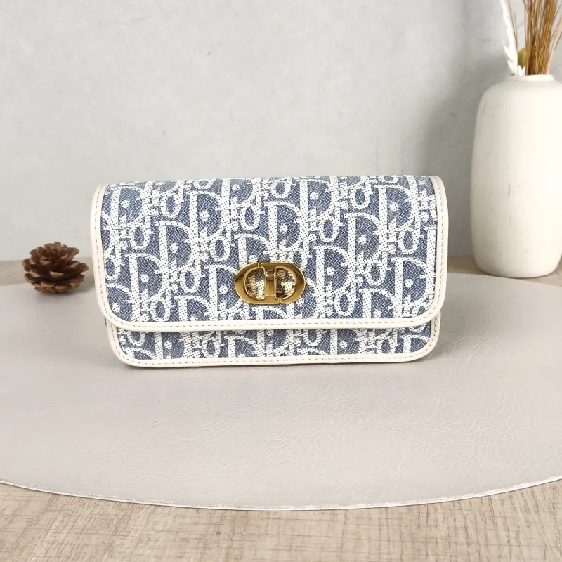 DIOR Crossbody Bag Miss Caro Chain Bag Monogram Canvas Small 17 × 5 × 10 cm