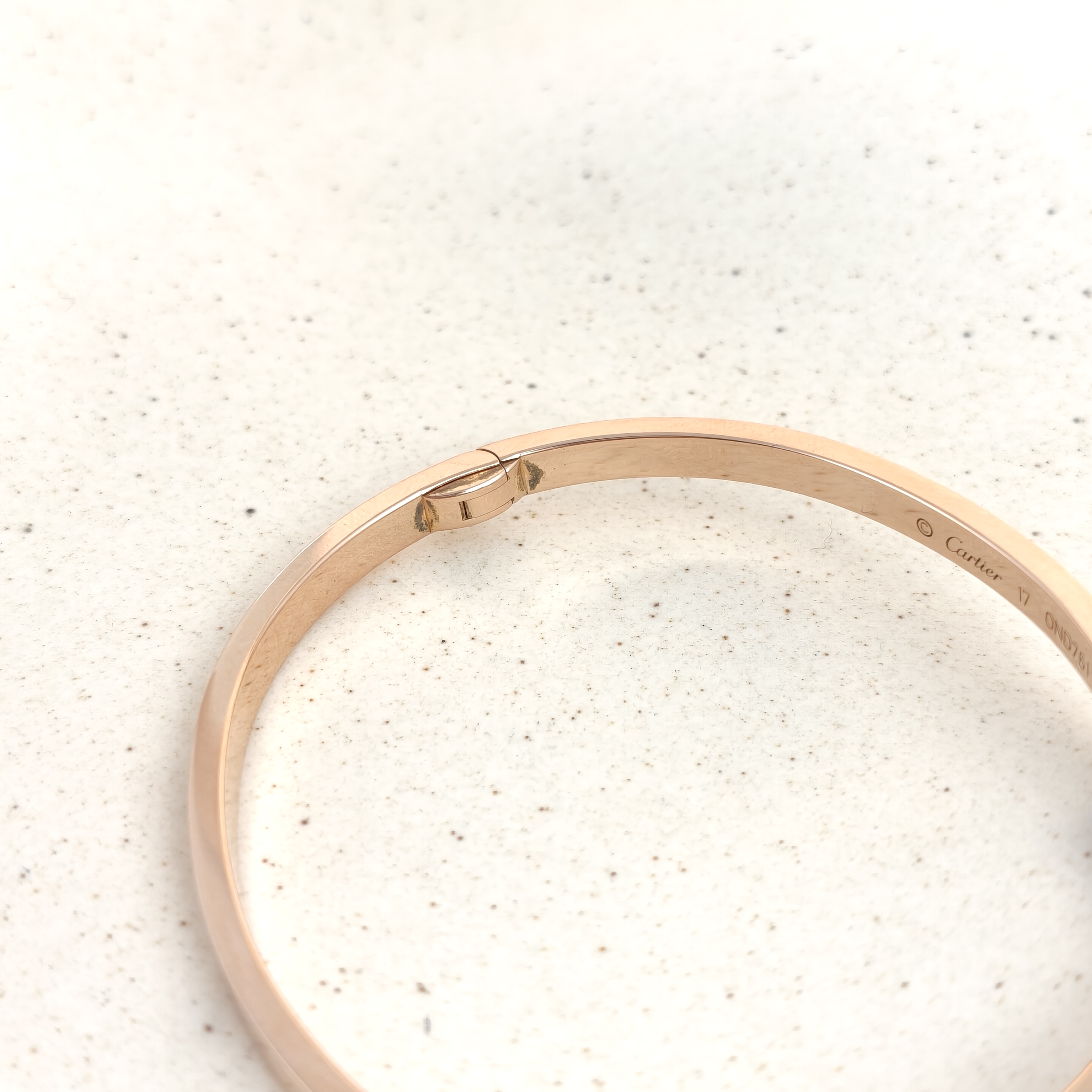 CARTIER Bangle Love Collection Bangle Rose Gold Diamond18KR ose Gold Small Edition 3.6 17 — cover view 5 of 8