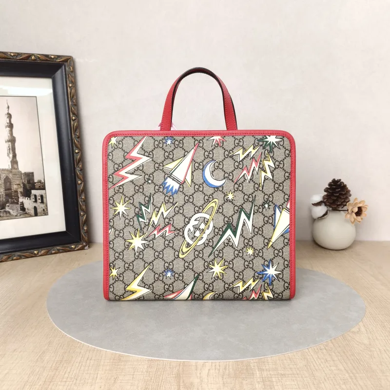 GUCCI Top Handle Bag tote Edition Monogram PVC One Size28.5 × 11 × 25 cm
