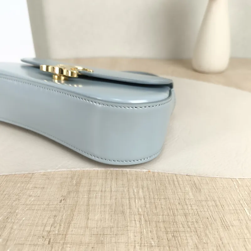 CELINE Crossbody Bag teen lola Crossbody Bag Blue Calfskin One Size 20 × 5 × 11.5 cm — detail view 3 of 10