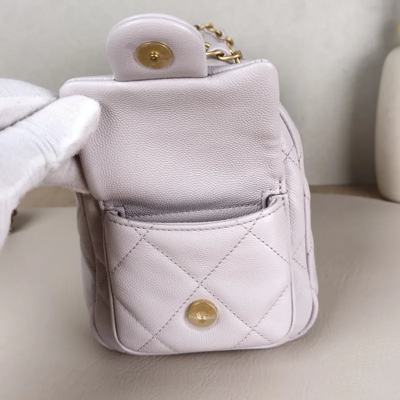 Chanel Shoulder Bag Bowling Bag Calfskin One Size24 × 13 × 15 cm — detail view 13 of 14