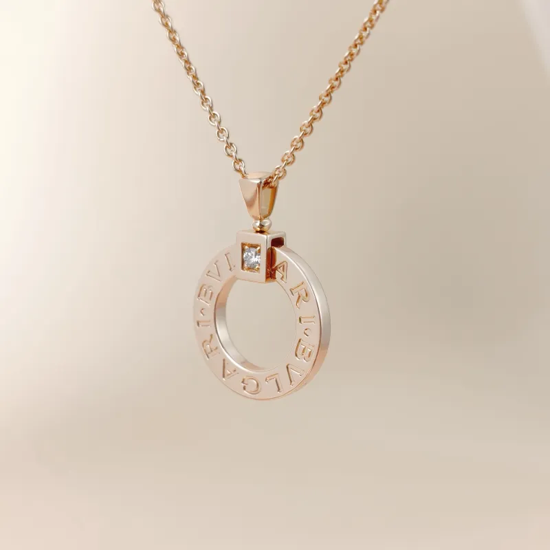 Bvlgari Necklace Collection Rose Gold Diamond18KR ose Gold One Size 46cm — cover view 9 of 10