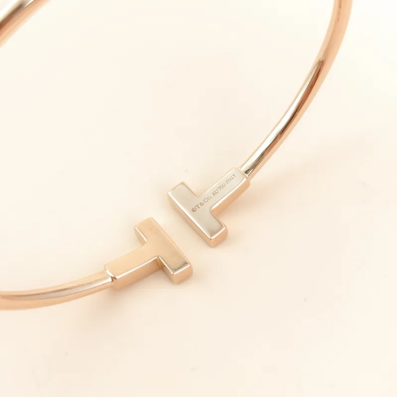 Tiffany&Co. Bangle TC ollection T Rose Gold Rose Gold 18KR ose Gold Diamond One Size 16.3cm โ cover view 5 of 8