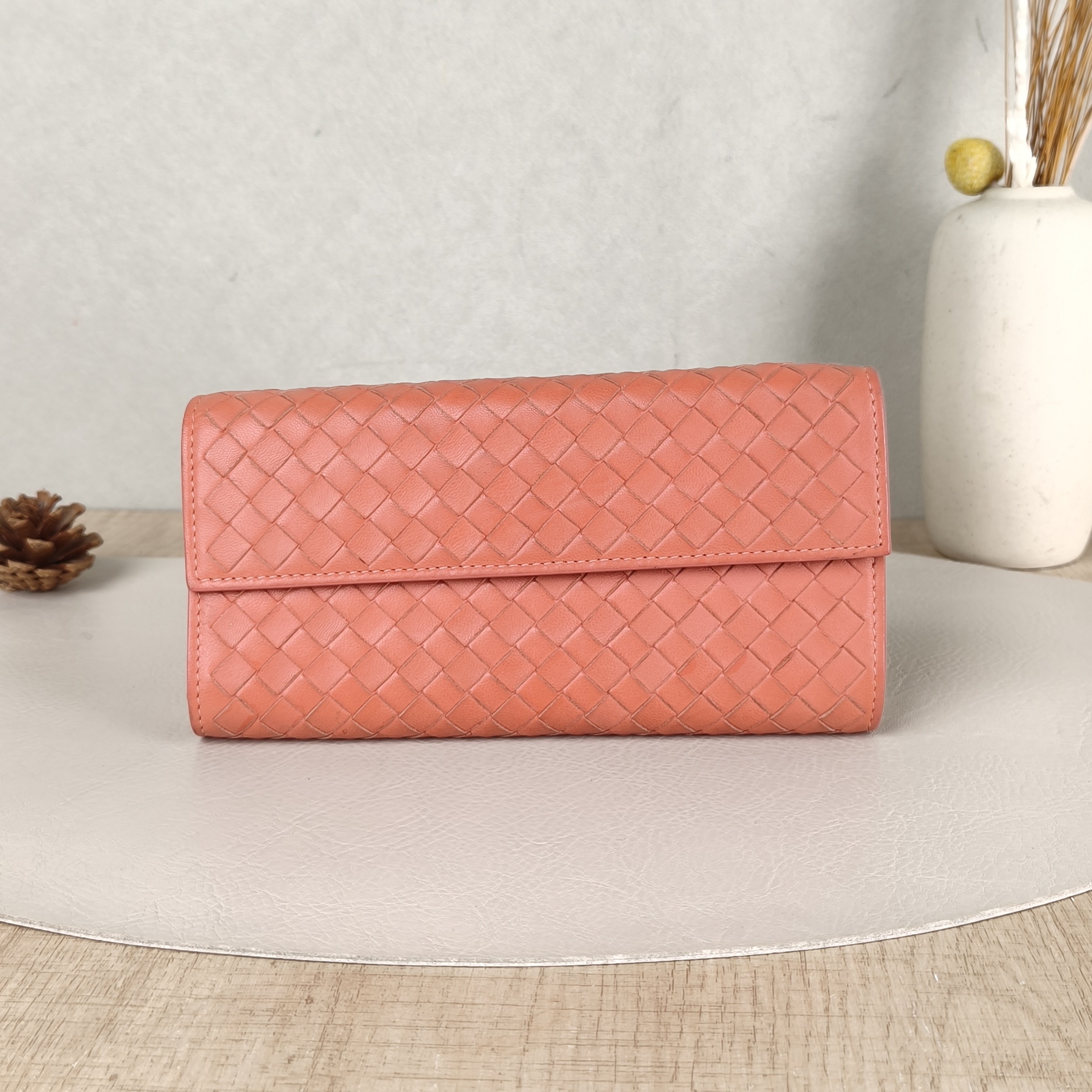 Bottega Veneta Wallet Edition Wallet Lambskin One Size19 × 3 × 9.5 cm