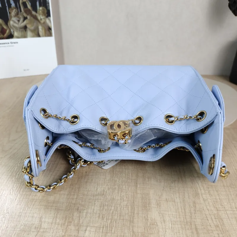 Chanel Crossbody Bag 25Bag Blue Grained Calfskin Mini 22 × 12.5 × 20 cm — detail view 3 of 13