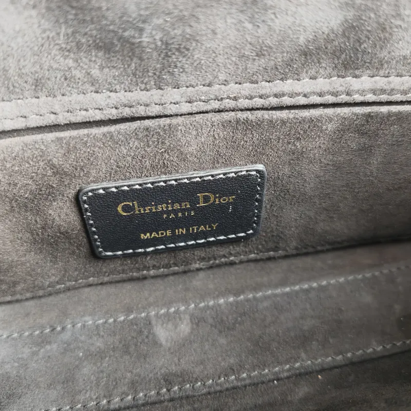 DIOR Top Handle Bag Lady D-Joy Black Lambskin Small 22 × 6 × 11 cm — detail view 8 of 11
