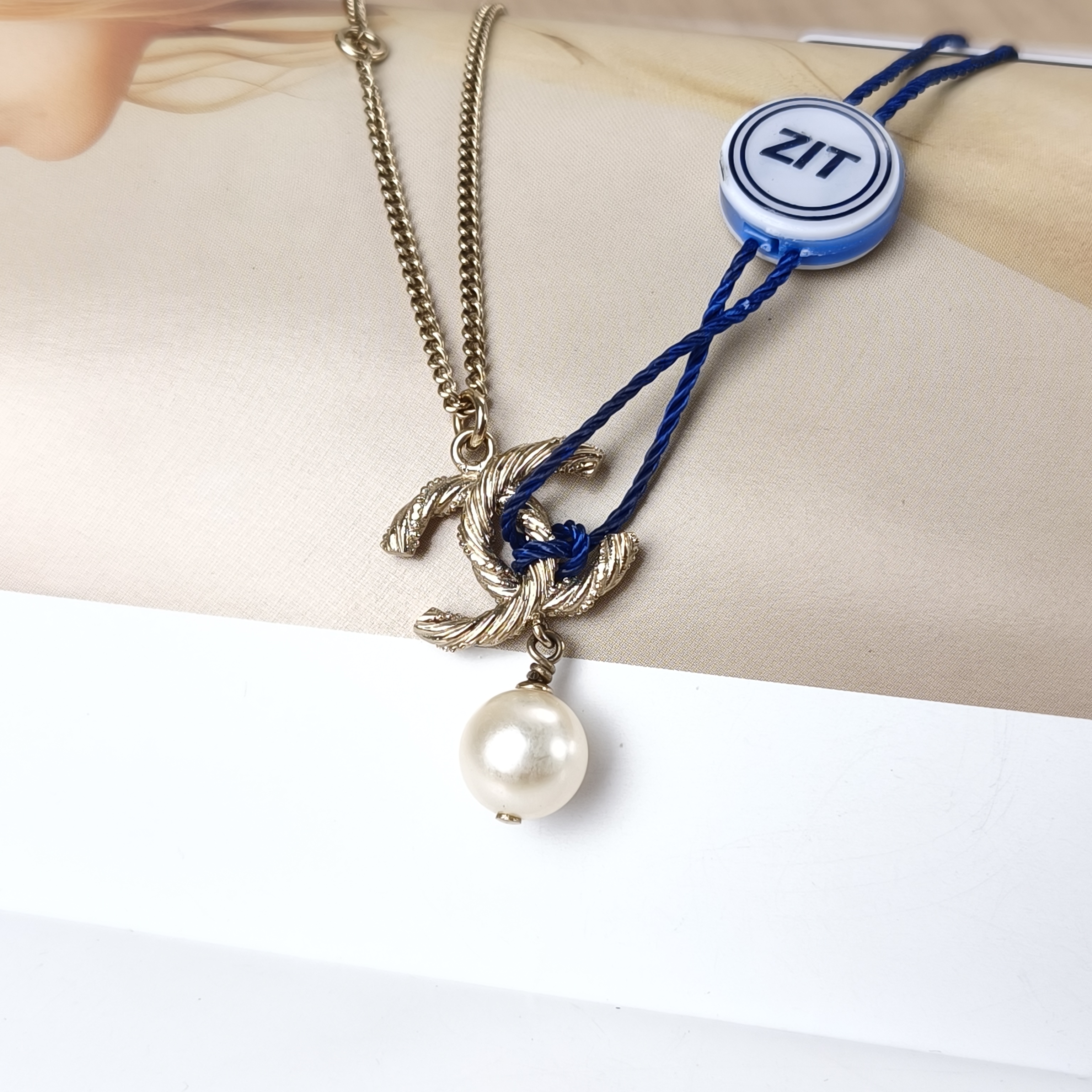 Chanel Necklace Necklace Gold One Size60cm One Size — cover view 3 of 9