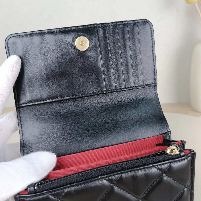 Chanel Crossbody Bag CF WOC Black Lambskin Mini 15 × 5 × 10 cm 31 — detail view 15 of 16