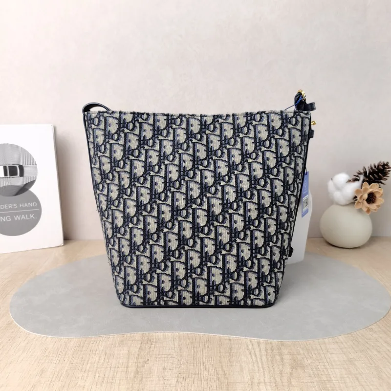 DIOR Shoulder Bag star Bucket Bucket Bag Blue Canvas Small 24 × 15 × 24 cm — cover view 3 of 6