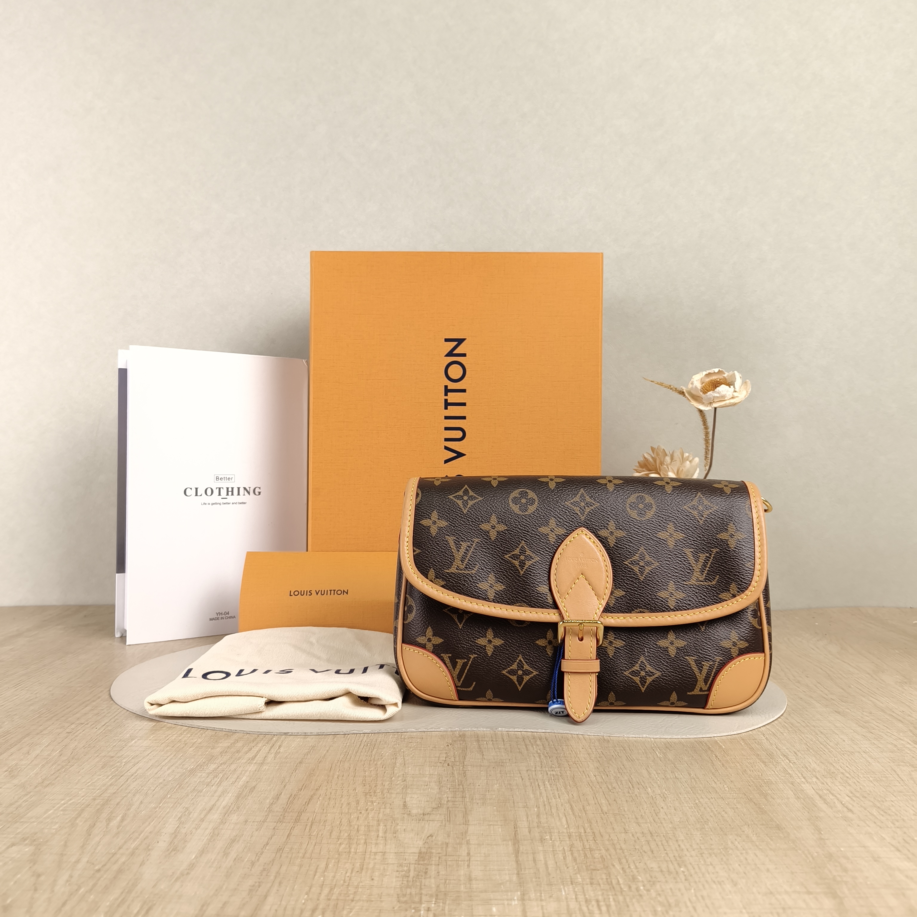 Louis Vuitton Crossbody Bag Diane Baguette Bag Shoulder Strap PVC Small24 × 9 × 15 cm — cover view 5 of 6