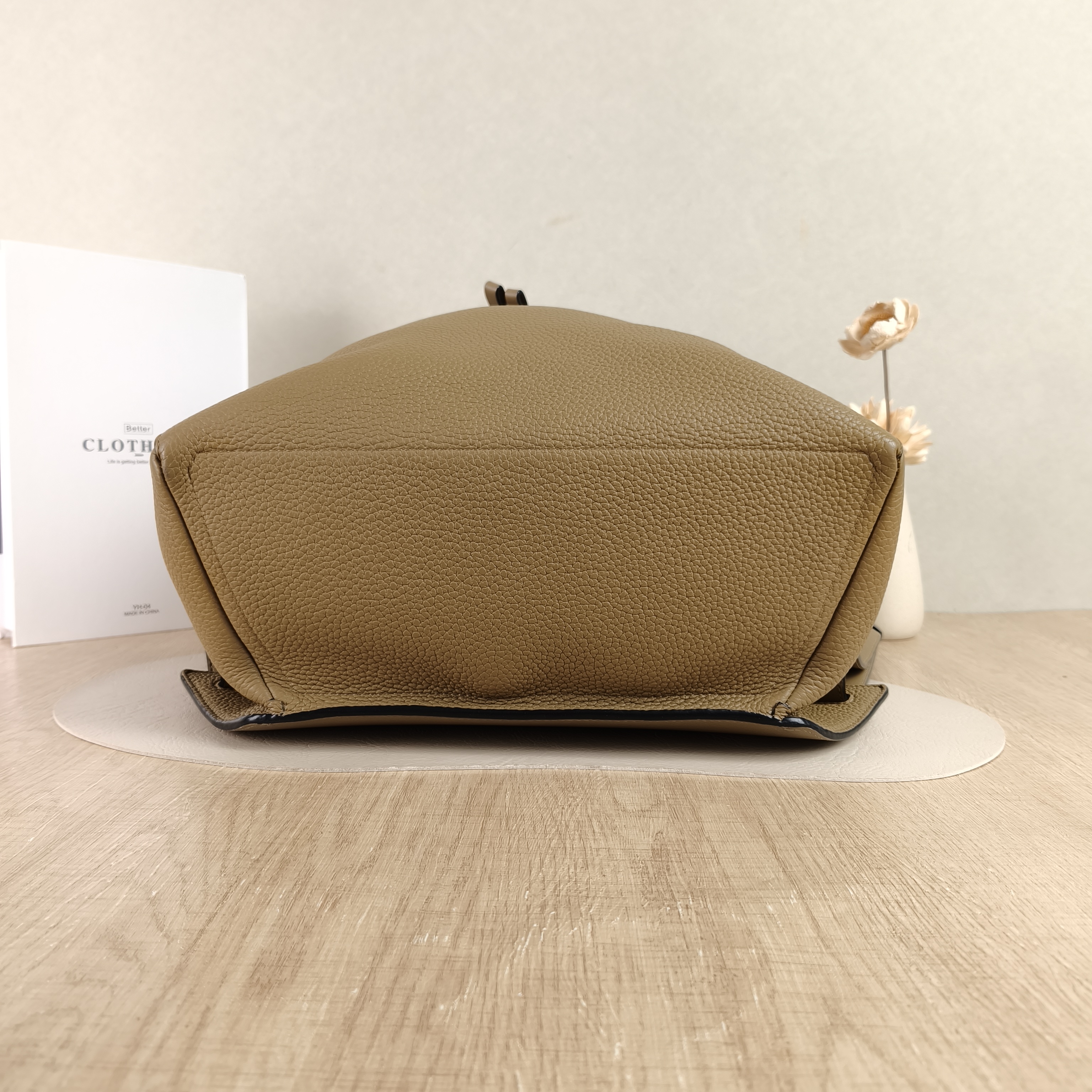 LOEWE Backpack Backpack Brown Calfskin One Size31 × 12 × 43 cm — cover view 2 of 4