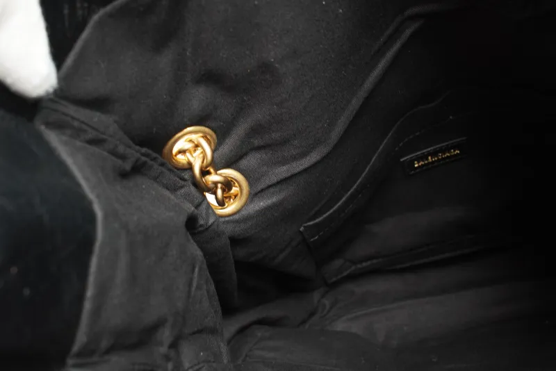 BALENCIAGA Shoulder Bag MONACO Chain Bag Black Calfskin28 × 10 × 18 cm — detail view 23 of 31