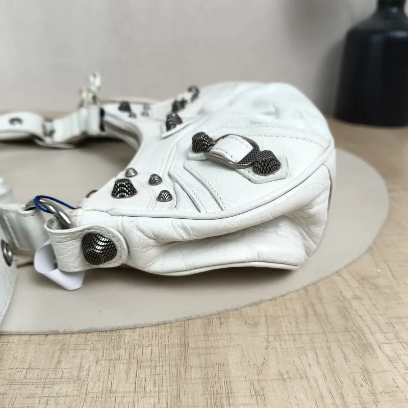 BALENCIAGA Crossbody Bag LE CAGOLE White Lambskin XS26 × 7 × 16 cm — detail view 13 of 13