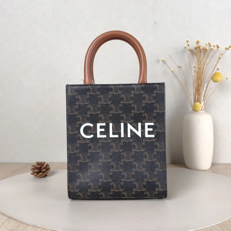 CELINE Crossbody Bag CABAS Mini Monogram PV Cmini17 × 4 × 20.5 cm