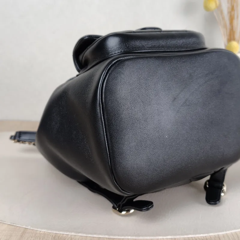 Chanel Backpack Duma Black Calfskin Small 18 × 12 × 18.5 cm — detail view 2 of 14