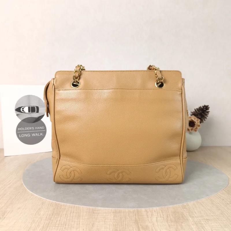 Chanel Shoulder Bag tote Brown Calfskin One Size27 × 8 × 26 cm — cover view 4 of 5
