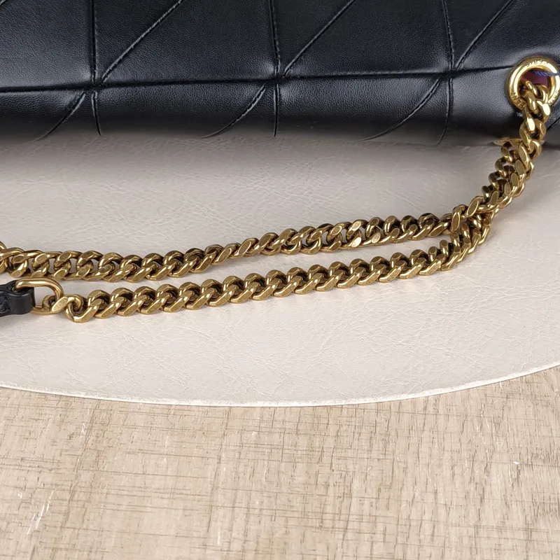 SAINT LAURENT Shoulder Bag Jamie Carre Chain Bag Black Lambskin Large33 × 9 × 22 cm — detail view 11 of 14