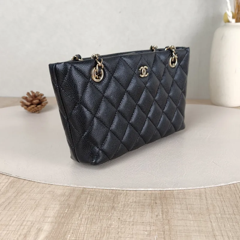 Chanel Shoulder Bag mini tote Black Grained Calfskin One Size20 × 4 × 11 cm — cover view 2 of 5