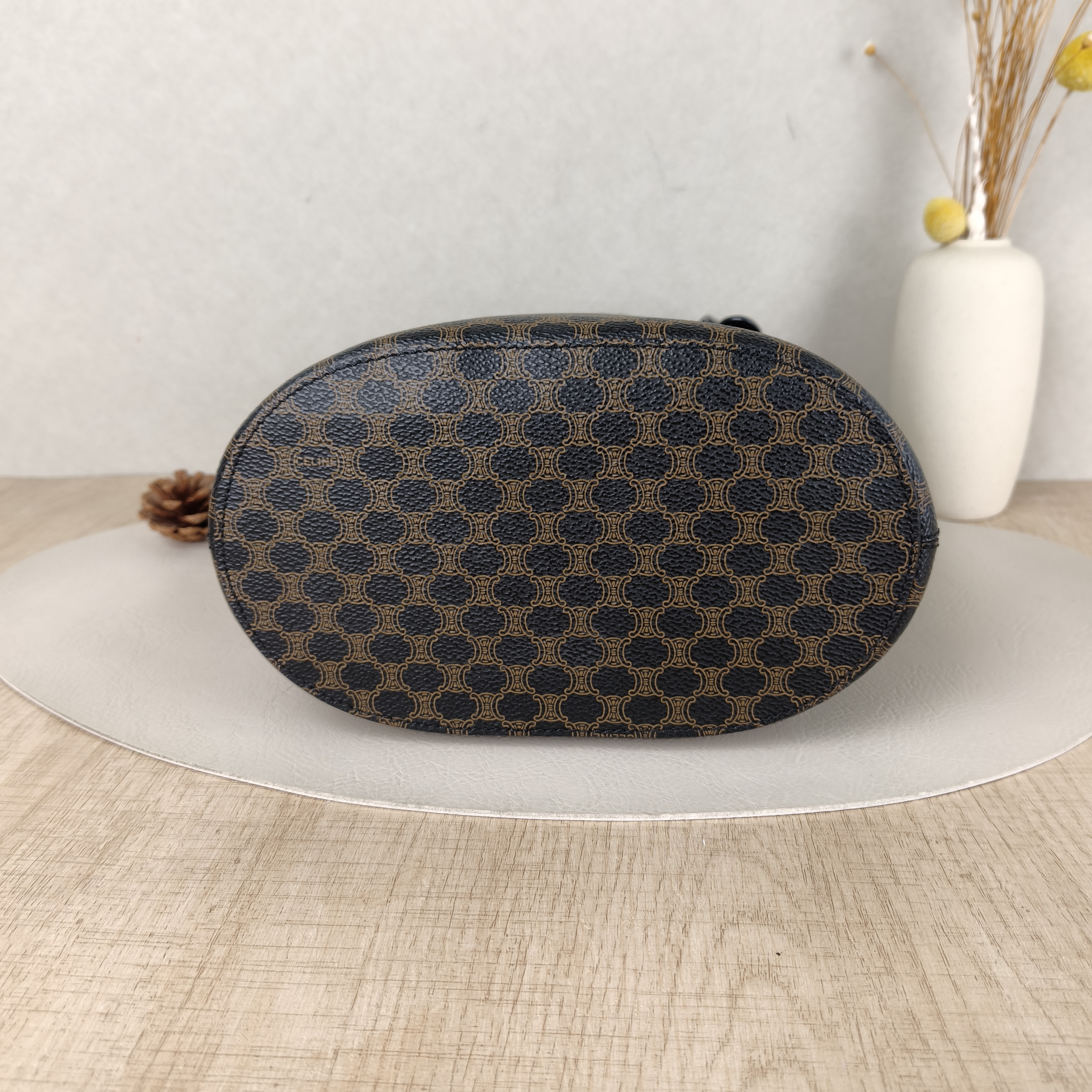 CELINE Shoulder Bag Bucket Bag Monogram PVC One Size21 × 12 × 27.5 cm — cover view 4 of 5