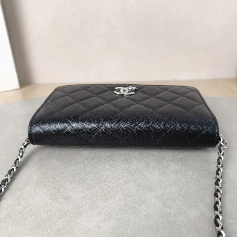 Chanel Crossbody Bag CF WOCWOC Bag Black Calfskin One Size19.2 × 3.5 × 12.3 cm — detail view 7 of 12