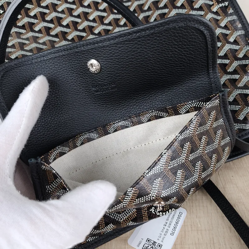 GOYARD Top Handle Bag hardy y tote Black PVC Small 40 × 17 × 31 cm — detail view 8 of 10