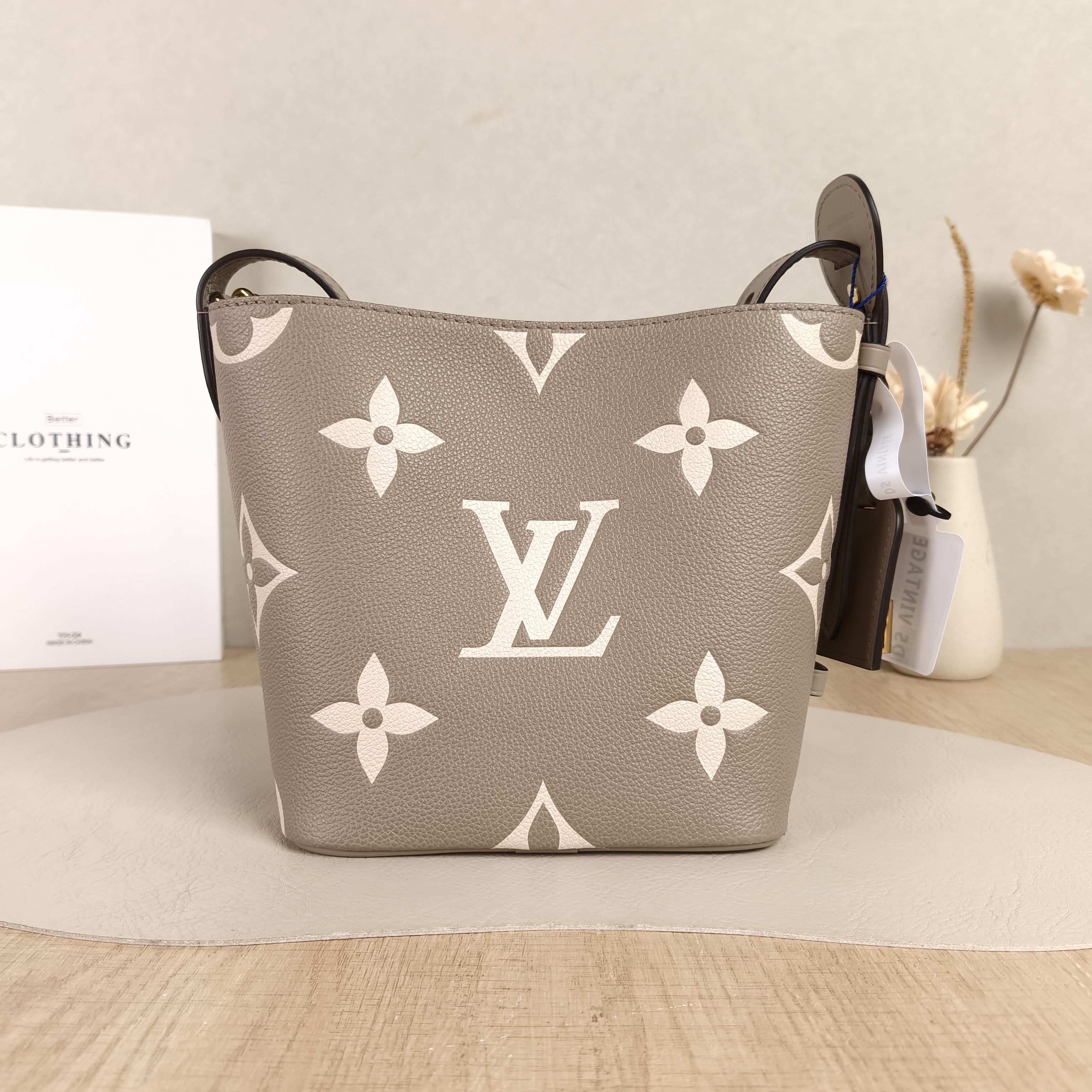 Louis Vuitton Top Handle Bag ALL IN BB · White Empreinte Embossed Calfskin Monogram BB18 × 12 × 16 cm — cover view 4 of 6