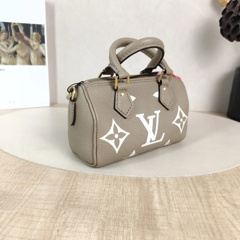 Louis Vuitton Crossbody Bag Speedy Nano · White Empreinte Embossed Calfskin nano 16 × 7.5 × 10 cm — cover view 4 of 5