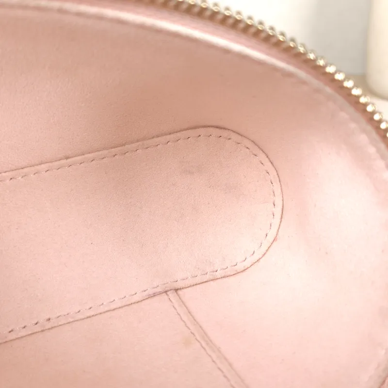 Louis Vuitton Shoulder Bag VANITY POUCH Cosmetic Bag Pink Calfskin One Size 19 × 6.5 × 11.5 cm — detail view 11 of 14