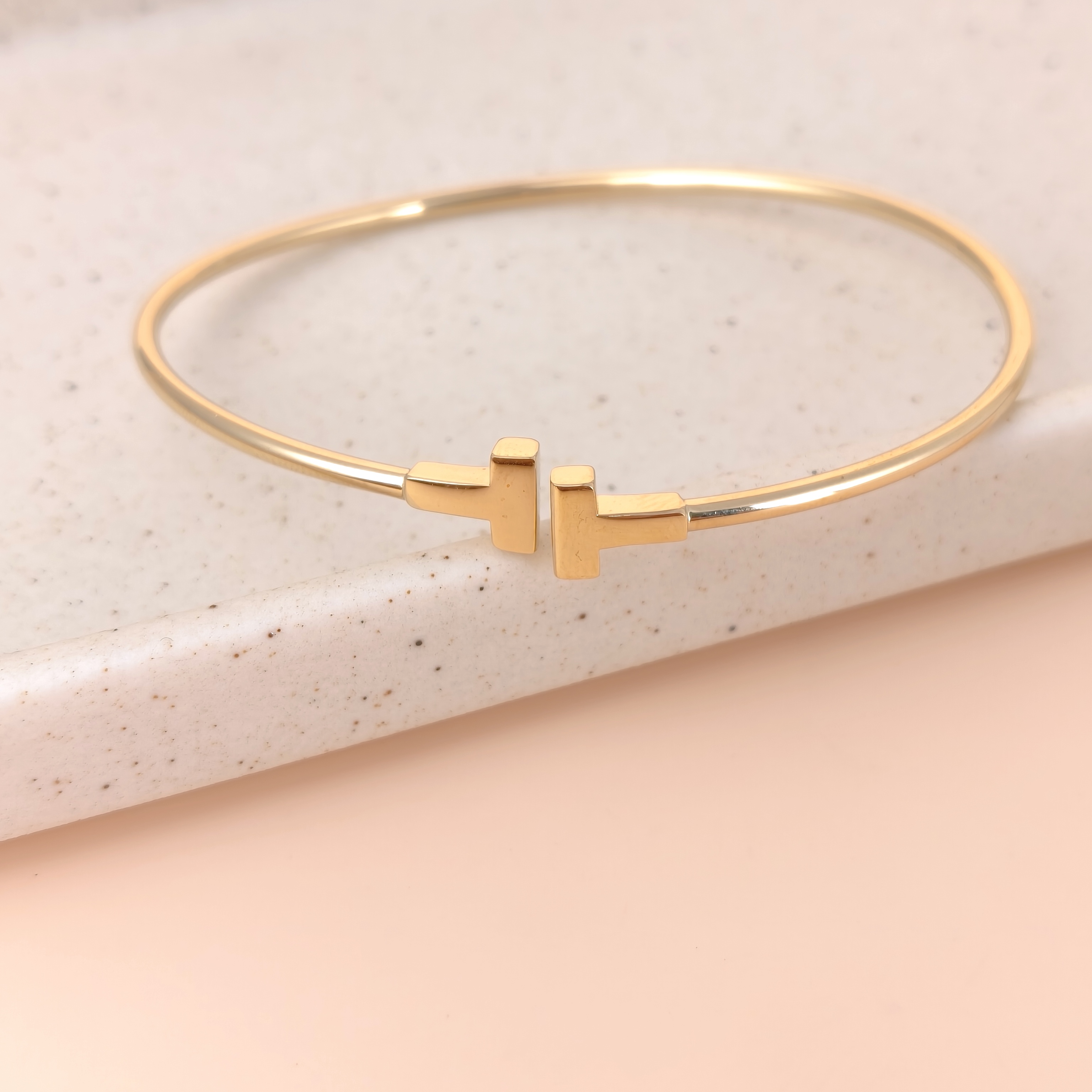 Tiffany&Co. Bangle T Collection T Yellow Gold Yellow Gold 18KY ellow Gold One Size17.1cm — cover view 6 of 7