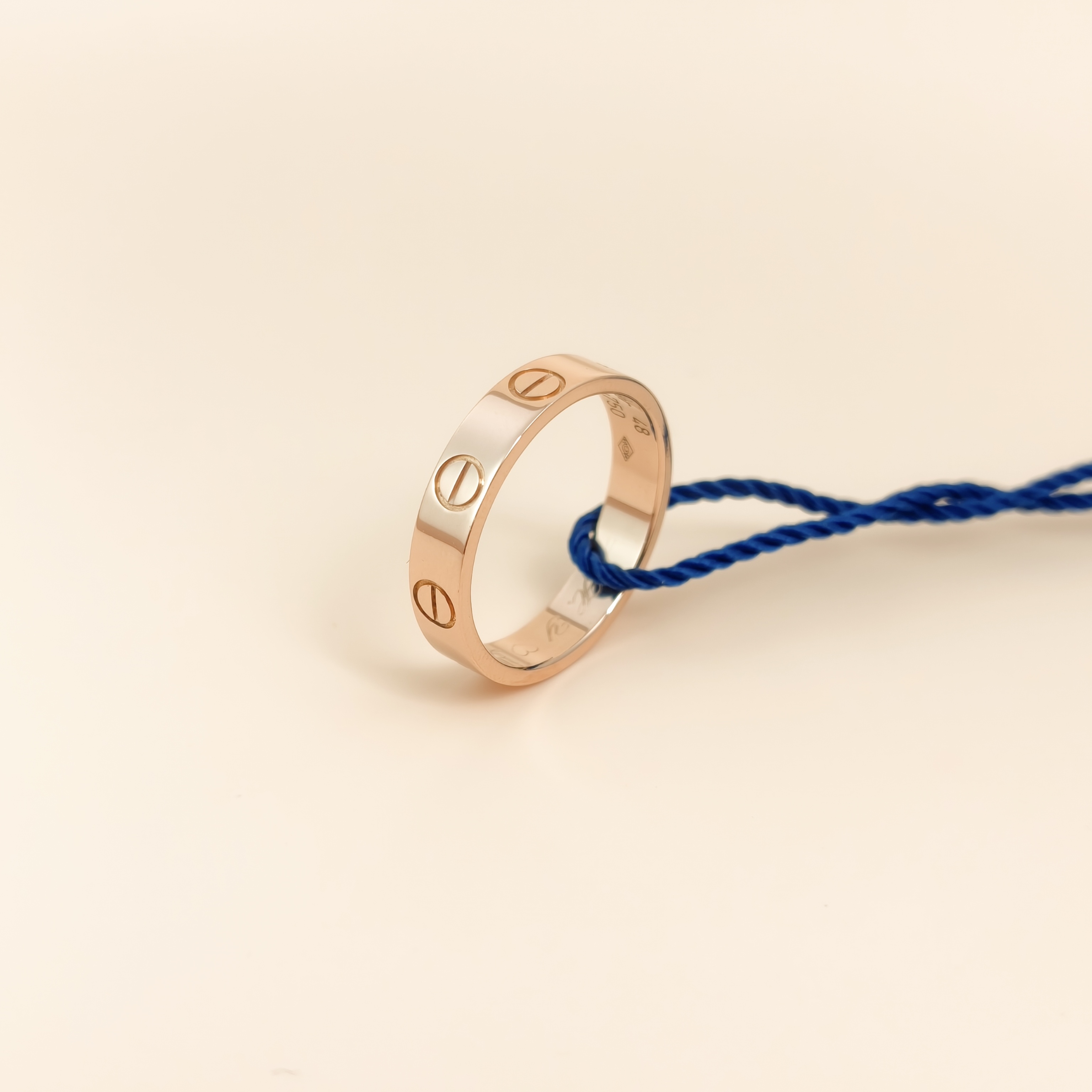 CARTIER Ring Love Rose Gold 18KR ose Gold47 EU