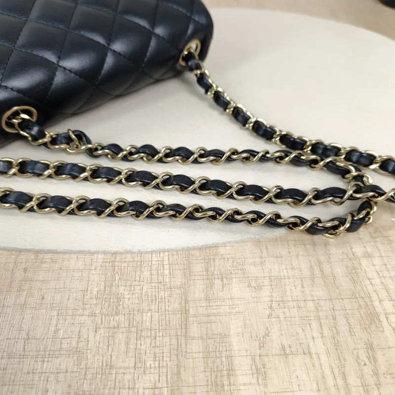 Chanel Crossbody Bag Classic Flap Mini CF Mini Black SL ambskinmini17 × 8 × 13.5 cm — detail view 5 of 15