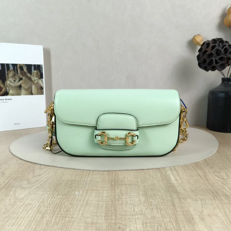 GUCCI Crossbody Bag Horsebit 1955 Horsebit Small Calfskin Small 24 × 5.5 × 13 cm