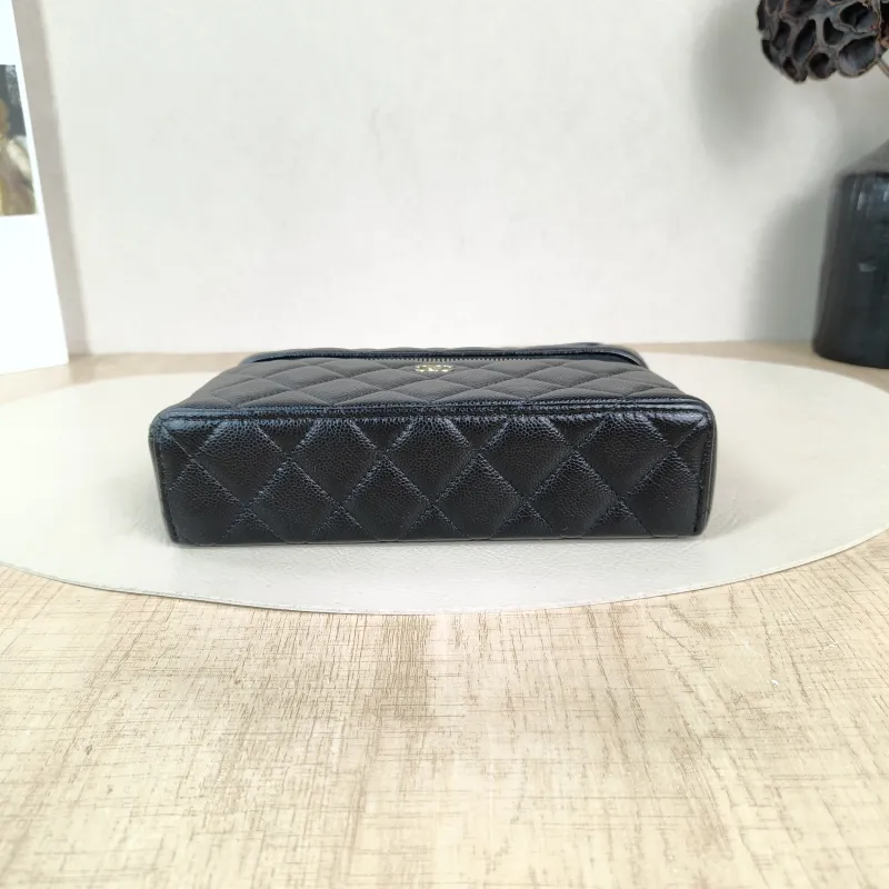 Chanel Crossbody Bag lp Box Bag Top Handle Crossbody Bag Black Grained Calfskin One Size 19.5 × 5 × 17 cm — cover view 2 of 5