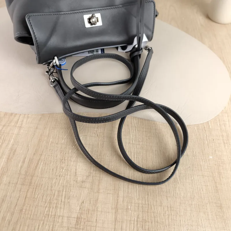 BALENCIAGA Crossbody Bag RODEO Dark Grey Calfskin Mini 23 × 10 × 17 cm — detail view 12 of 12