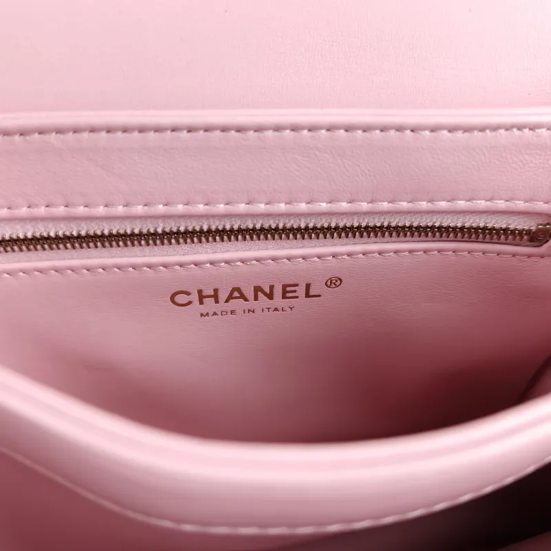 Chanel Crossbody Bag Trendy CC Pink Lambskin Mini 19.5 × 8 × 14.5 cm — detail view 13 of 15
