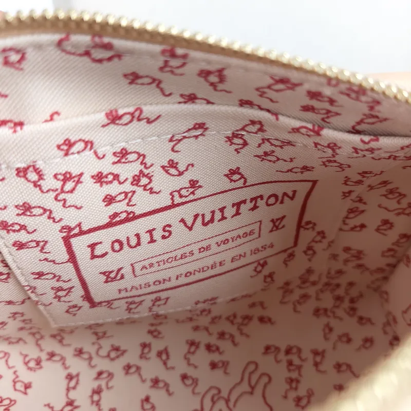 Louis Vuitton Crossbody Bag Speedy20 Beige · Charm PVC Small 20.5 × 12 × 13.5 cm — detail view 5 of 13