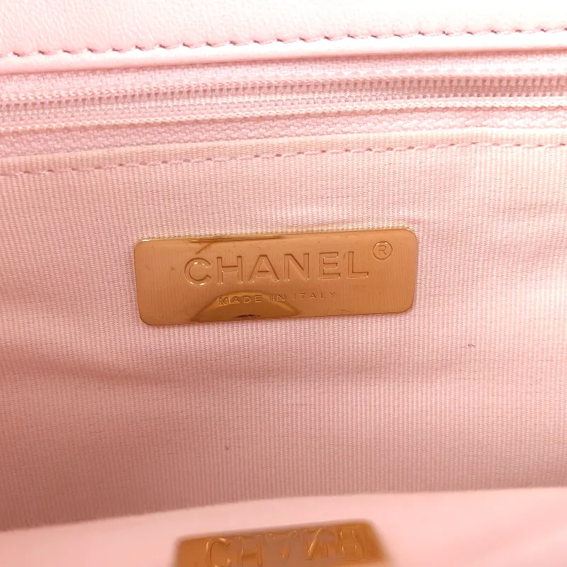 Chanel Crossbody Bag 19Bag Pink SL ambskin Small 26 × 9 × 16 cm — detail view 5 of 14
