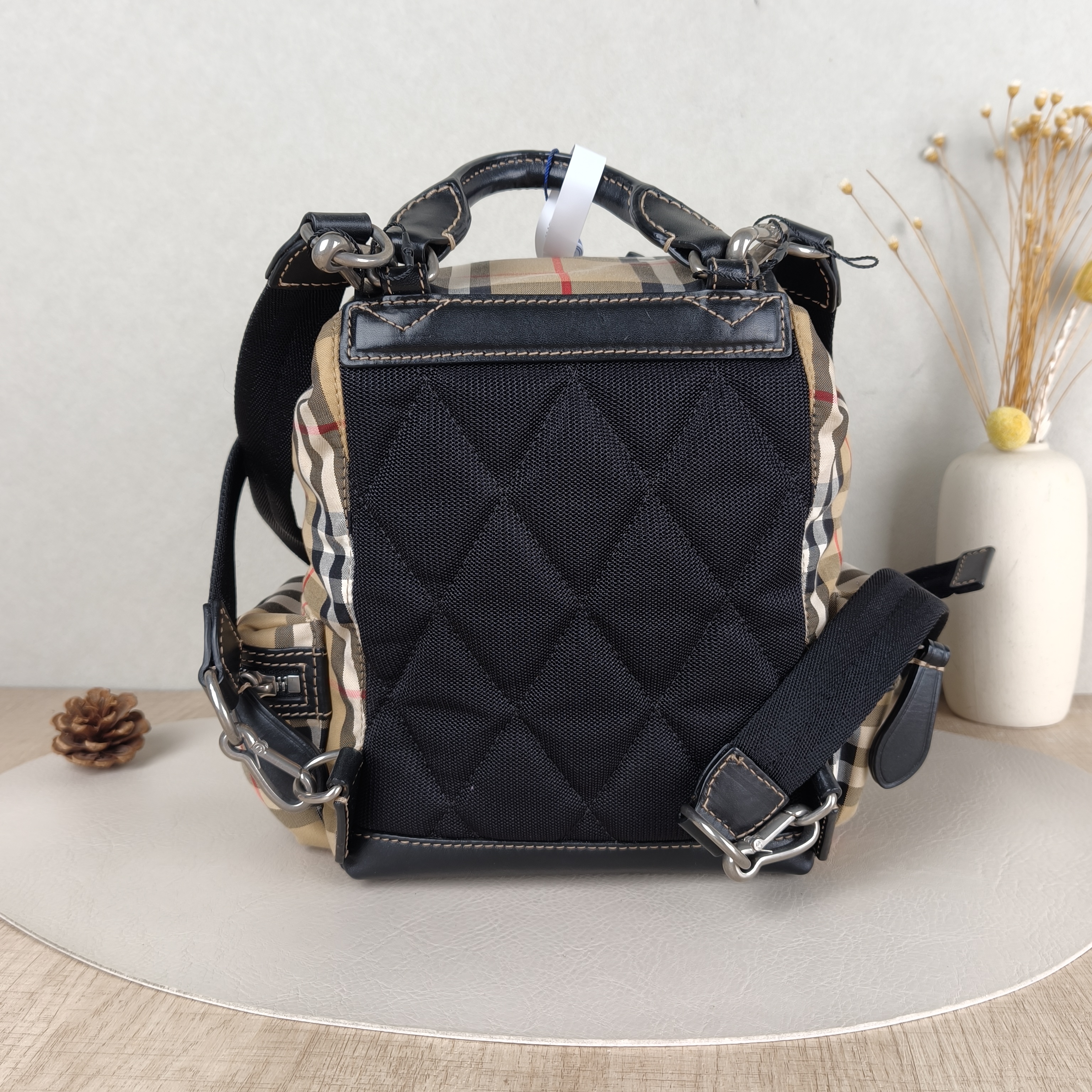 BURBERRY Backpack Backpack Colorblock Canvas One Size17 × 11 × 25 cm — cover view 3 of 5