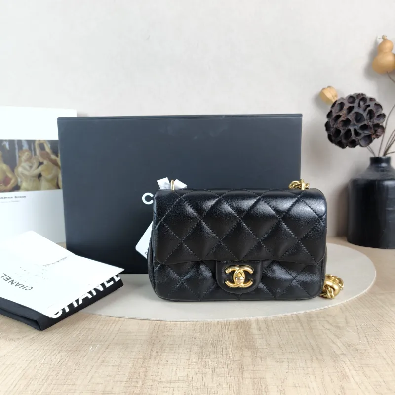 Chanel Crossbody Bag Classic Flap Mini CF Mini Lambskinmini17 × 8 × 13.5 cm — cover view 6 of 6