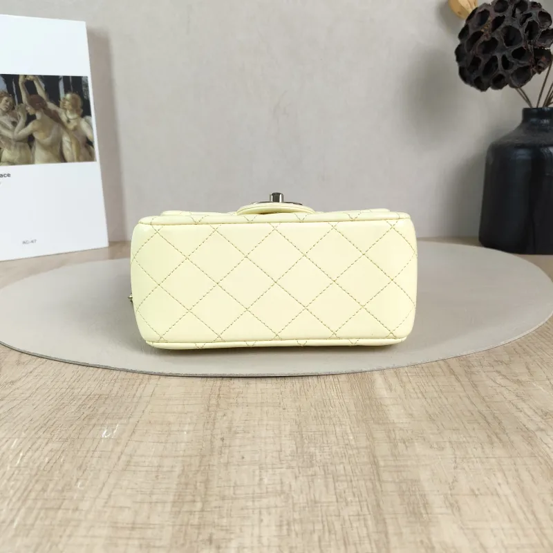 Chanel Crossbody Bag c Yellow Lambskin Mini 17 × 8 × 13.5 cm — cover view 2 of 6