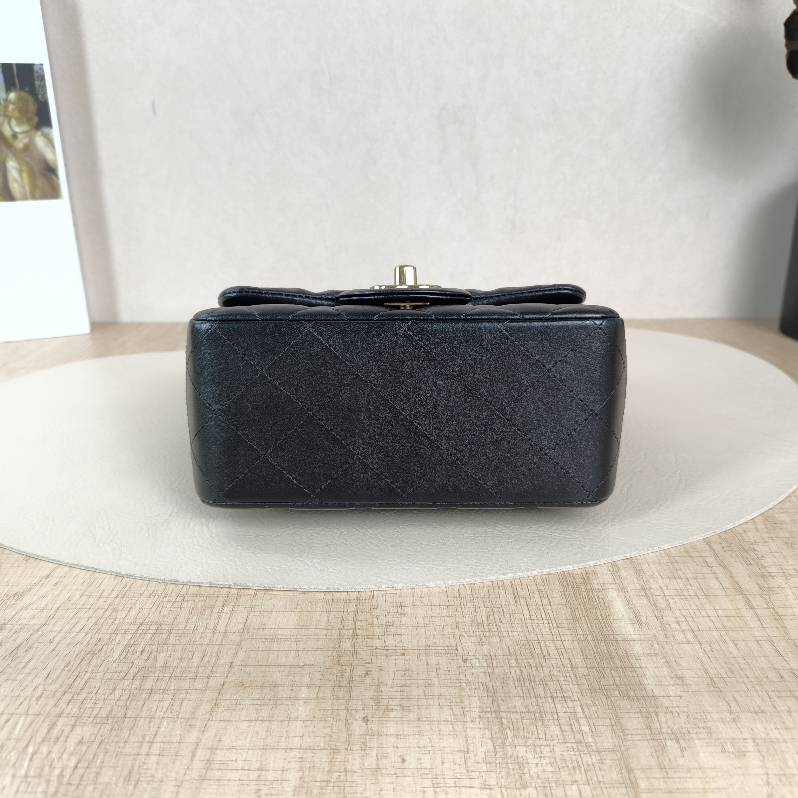 Chanel Crossbody Bag Classic Flap Mini CF Mini Black SL ambskinmini17 × 8 × 13.5 cm — cover view 2 of 5