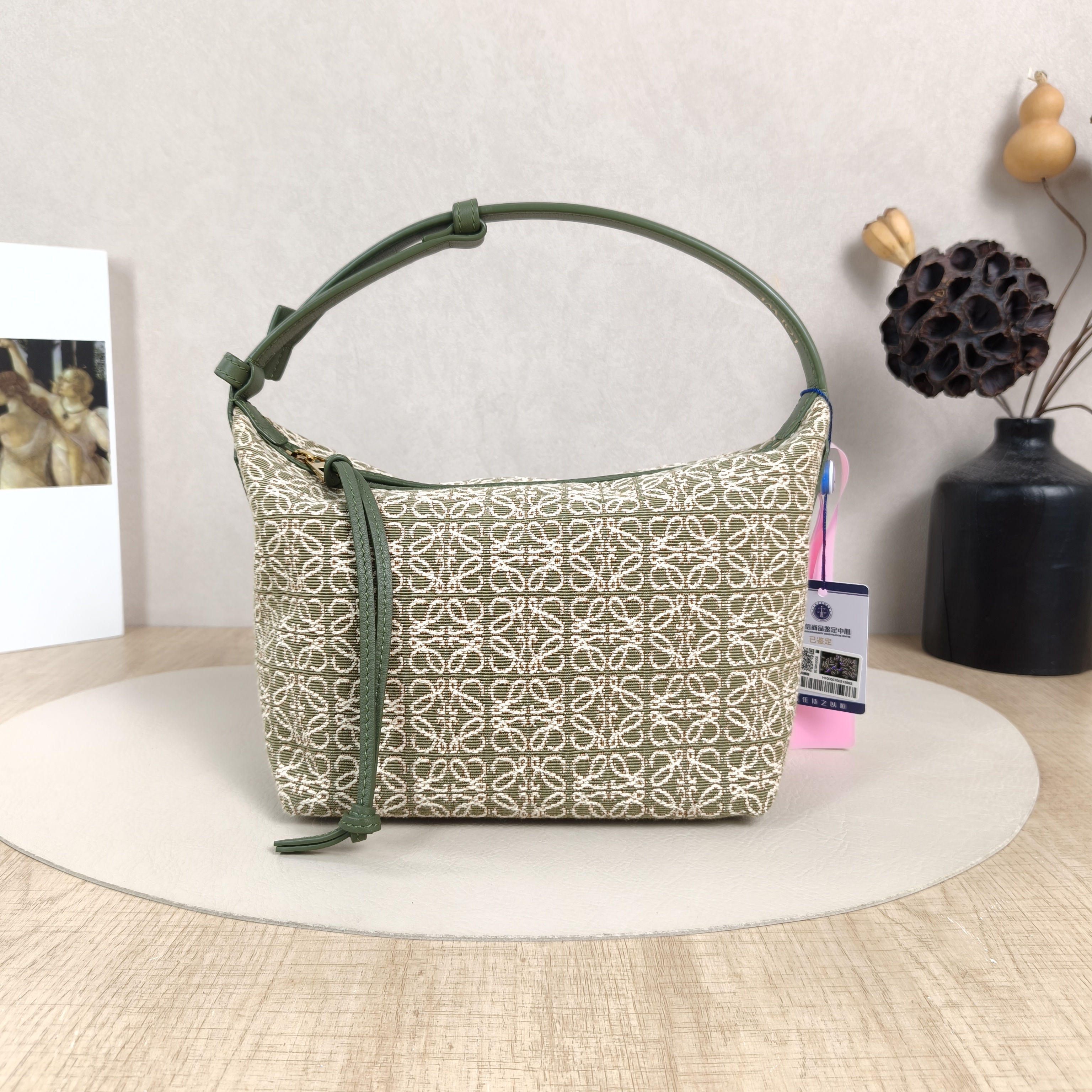 LOEWE Top Handle Bagcubi Vanity Case Bag Monogram Canvas Small20 × 11 × 15 cm