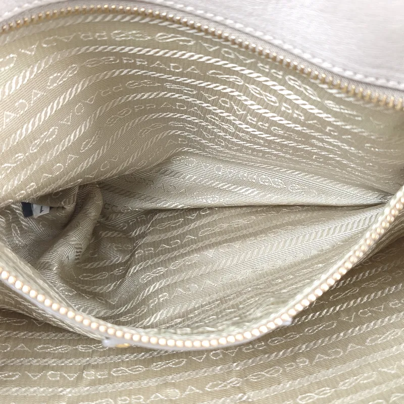 PRADA Top Handle Bag Tote Bag Grey Calfskin 27.5 × 13 × 21 cm — detail view 11 of 14