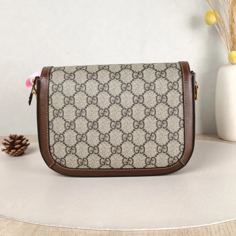 GUCCI Crossbody Bag Horsebit 1955 Horsebit Small Monogram PVC Small 20.5 × 5 × 14.5 cm — cover view 5 of 5