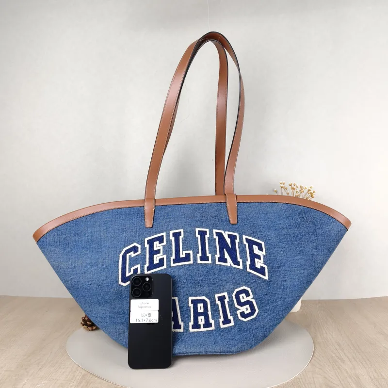 CELINE Top Handle Bagcouffin tote Blue One Size58 × 17 × 27 cm — cover view 4 of 5