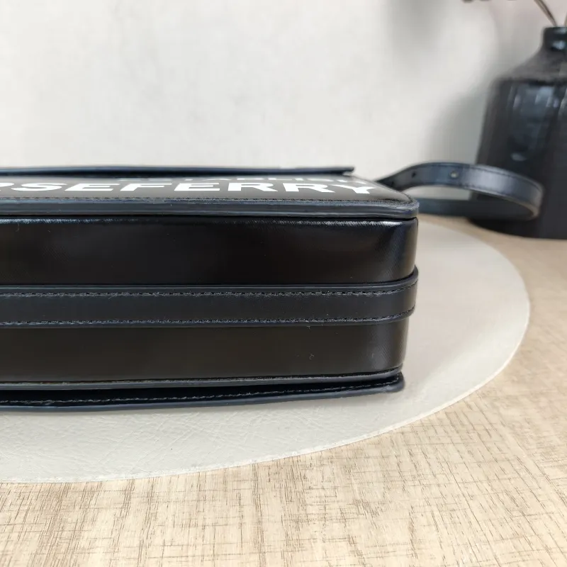 BURBERRY Shoulder Bag Shoulder Bag Black Calfskin One Size 26 × 7 × 20 cm — detail view 5 of 12